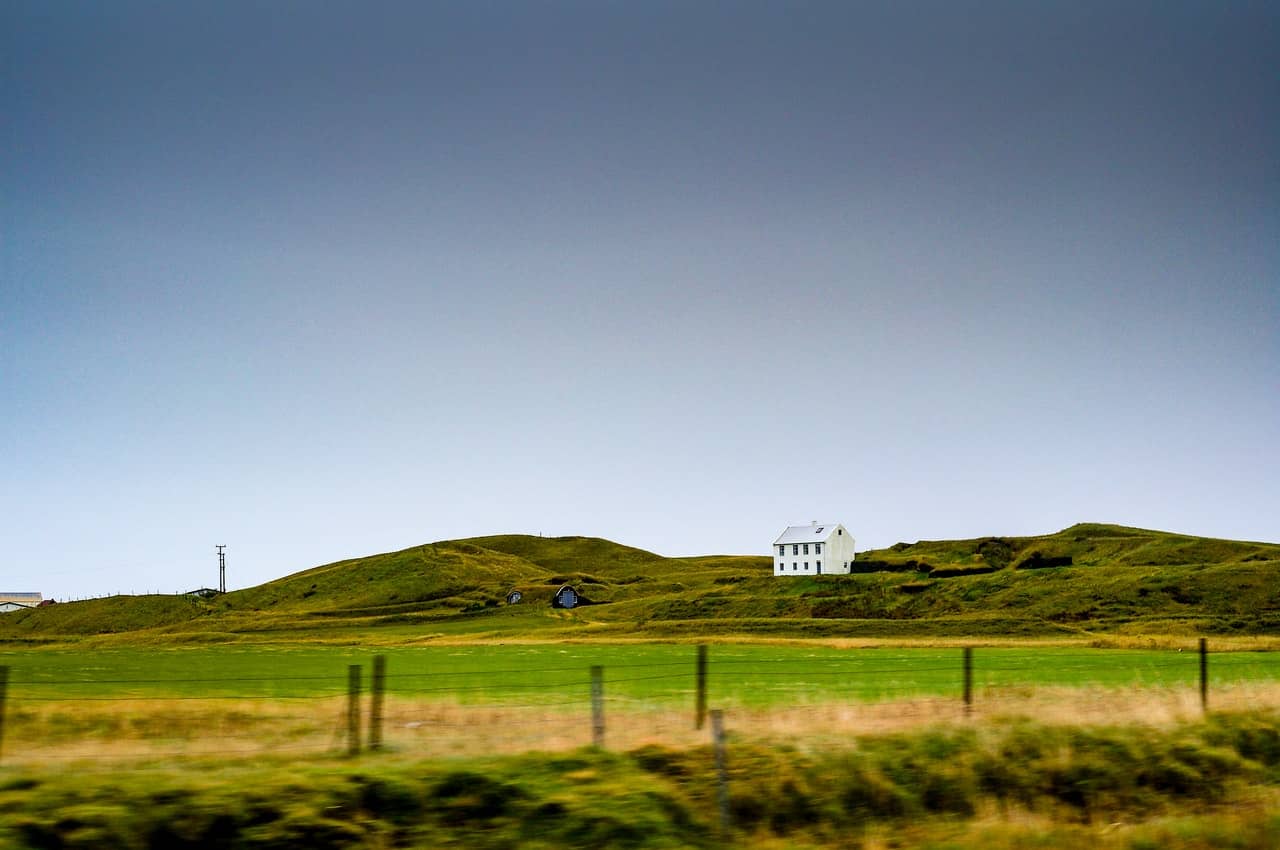 an empty field ready for development