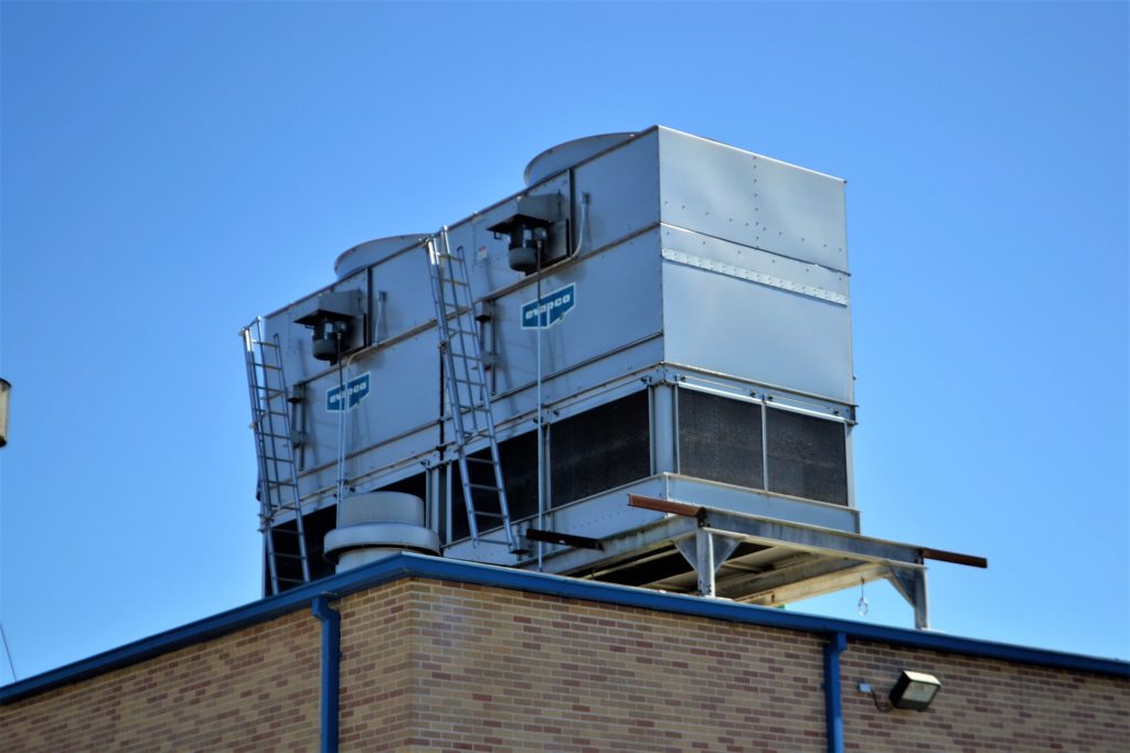 HVAC Cooling System on a Roof