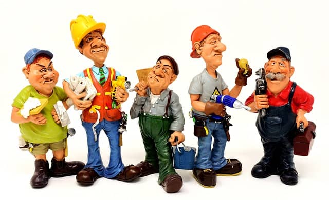 Team of commercial building contractors