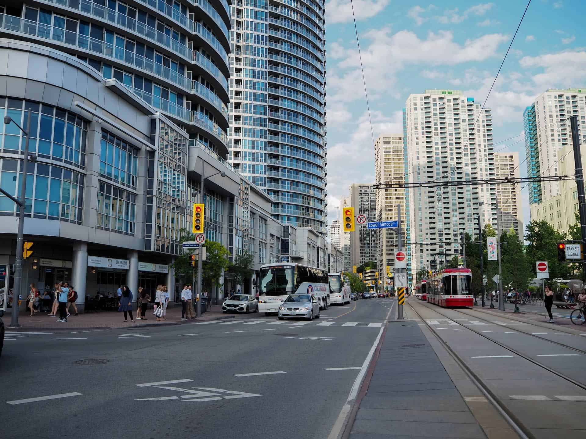 buildings in a commercial zone
