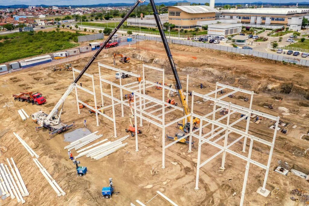 construction in an industrial zone