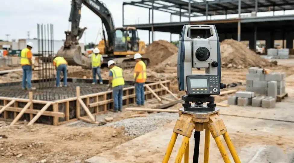 Active commercial real estate development in the Madison metro area supported by professional land surveying services.